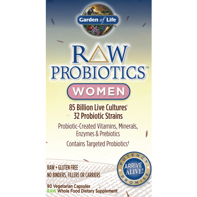 Garden of Life RAW Probiotics Women, 90 veg capsules, front of box