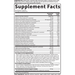 Garden of Life Vitamin Code 50 & Wiser Women 120 veg capsules supplement facts label