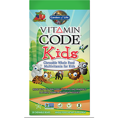 Garden of Life Vitamin Code Kids Chewable Multi, 30 chewable tablets, front of box