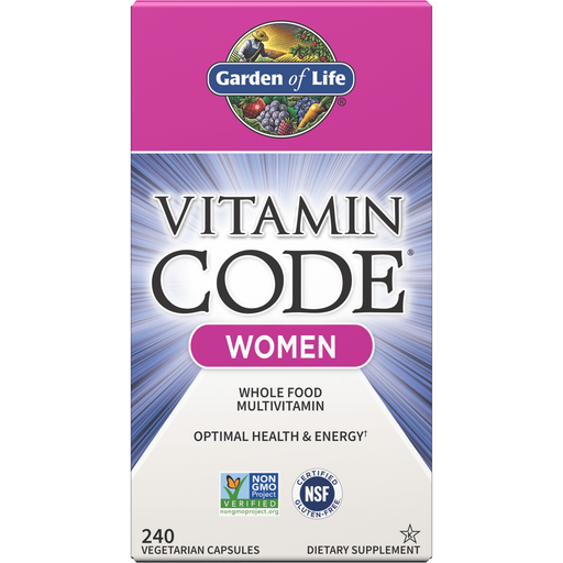Garden of Life Vitamin Code Women's Multivitamin, 240 veg capsules, front of box