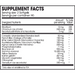 180 softgels supplement facts label