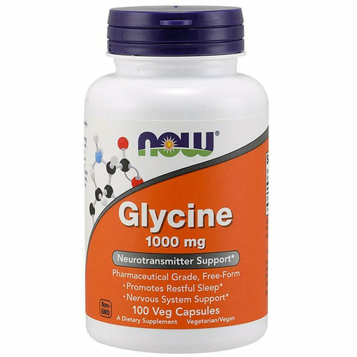 NOW, Glycine 1000 mg 100 caps