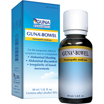 Guna Bowel, 30 mL, front of bottle and box