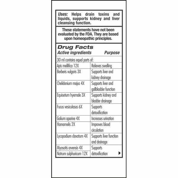Guna Deep Cleanse Oral Drops 1 fl oz drug facts label