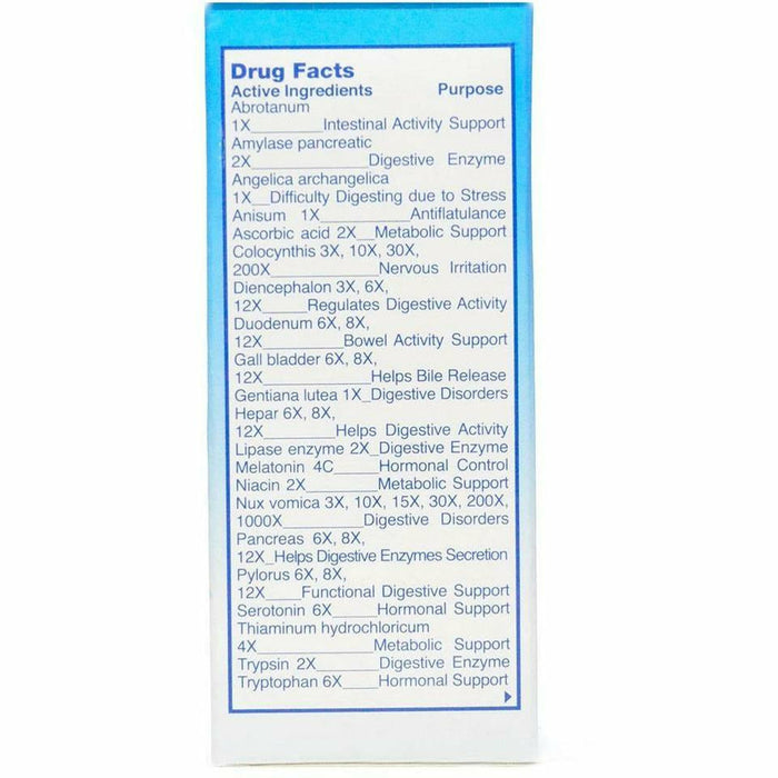 Guna Digest 30 mL drug facts label, second view