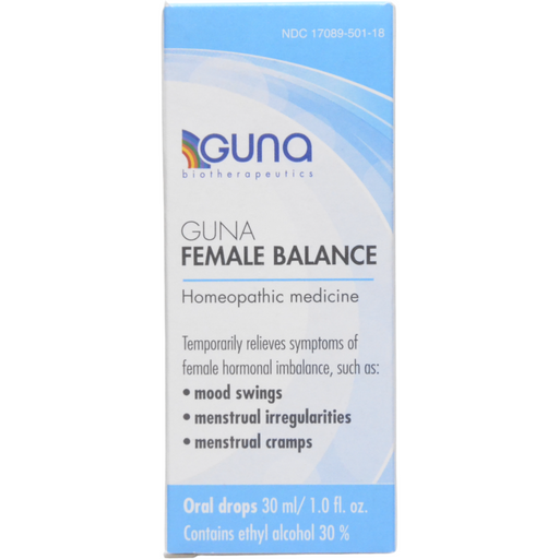 Guna Female Balance, 30 mL, front of box