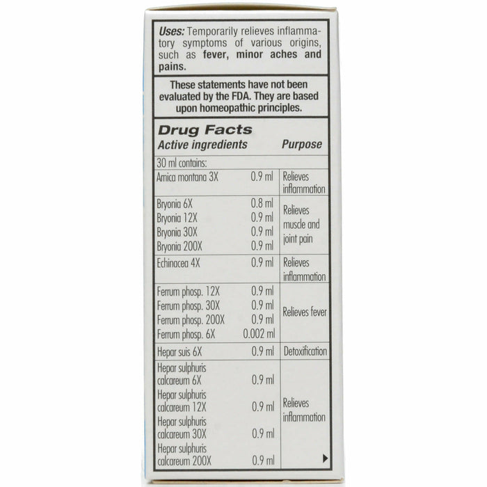 Guna Flam Relief 30 mL drug facts label