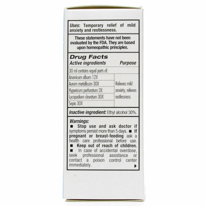 Guna Mood Support 30 mL ingredients label