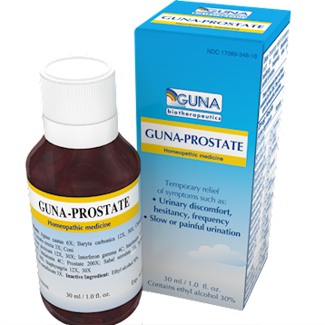 Guna Prostate, 1 fl oz, front of bottle and box
