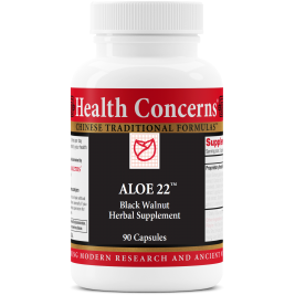 Health Concerns Aloe 22, 90 capsules, front of bottle