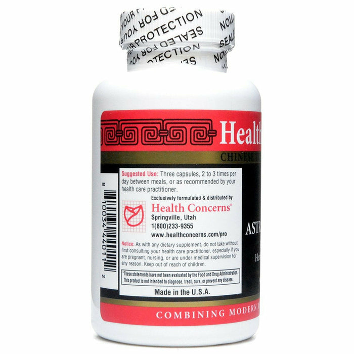 Health Concerns Astra Essence 90 capsules suggested use label