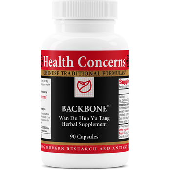 Health Concerns Backbone, 90 capsules, front of bottle