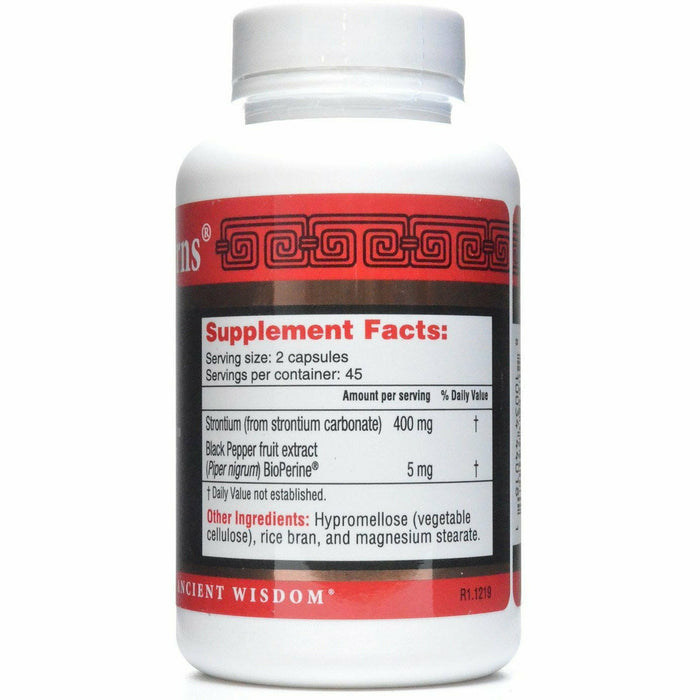 Health Concerns BioStrong 90 capsules supplement facts label