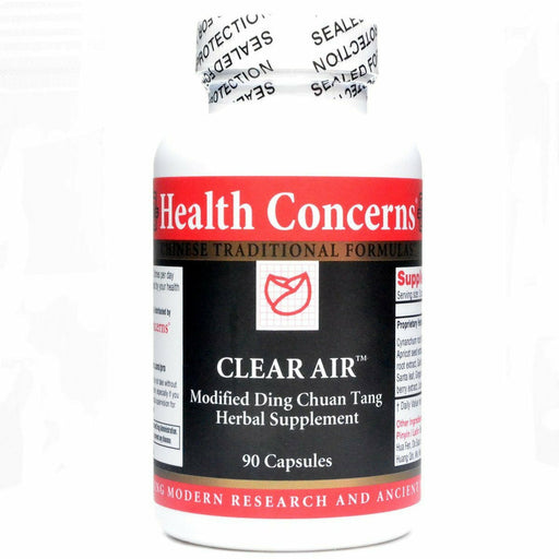 Health Concerns Clear Air, 90 capsules, front of bottle