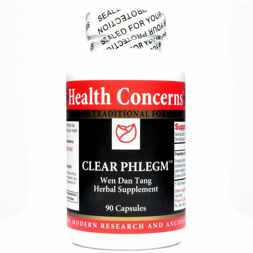 Health Concerns Clear Phlegm, 90 capsules, front of bottle