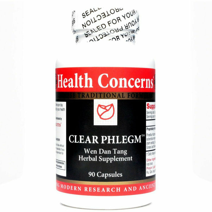 Health Concerns Clear Phlegm, 90 capsules, front of bottle