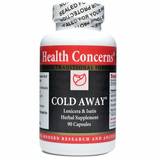 Health Concerns Cold Away, 90 capsules, front of bottle