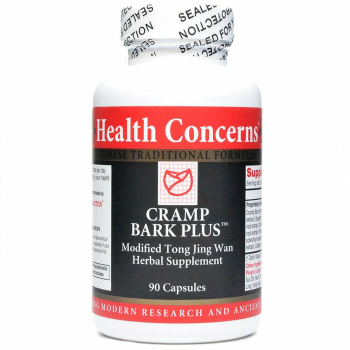 Health Concerns Cramp Bark Plus, 90 capsules, front of bottle
