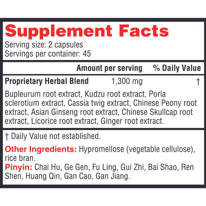 Health Concerns Ease 2 90 capsules supplement facts label