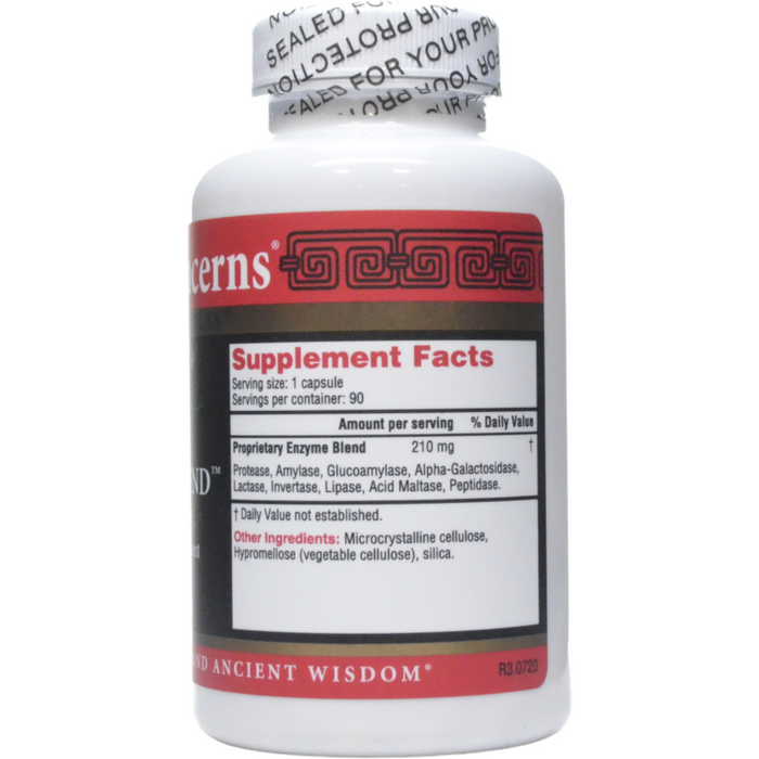 Health Concerns Enteromend 90 capsules supplement facts label
