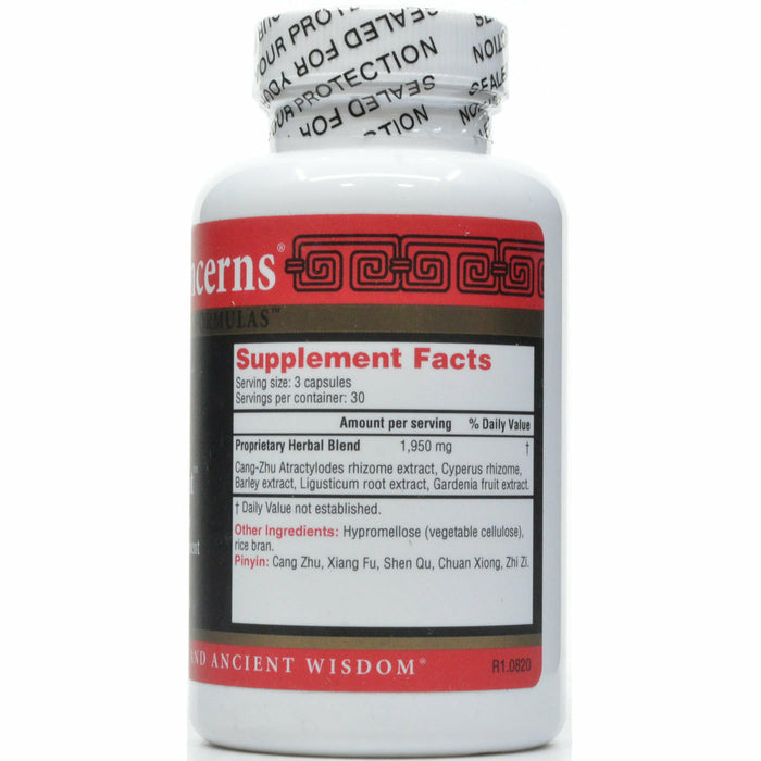 Health Concerns Escape Restraint 90 capsules supplement facts label