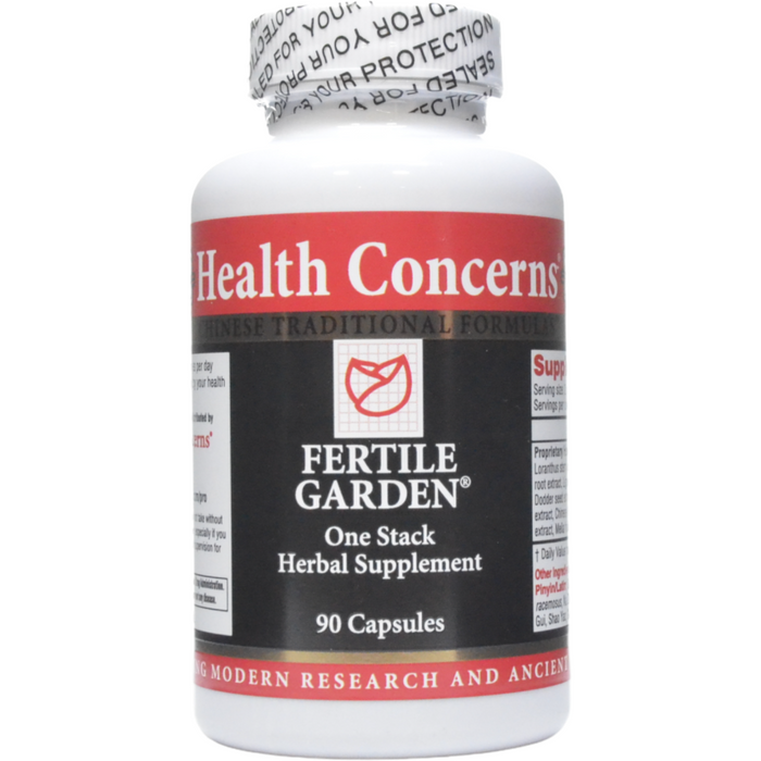 Health Concerns Fertile Garden, 90 capsules, front of bottle