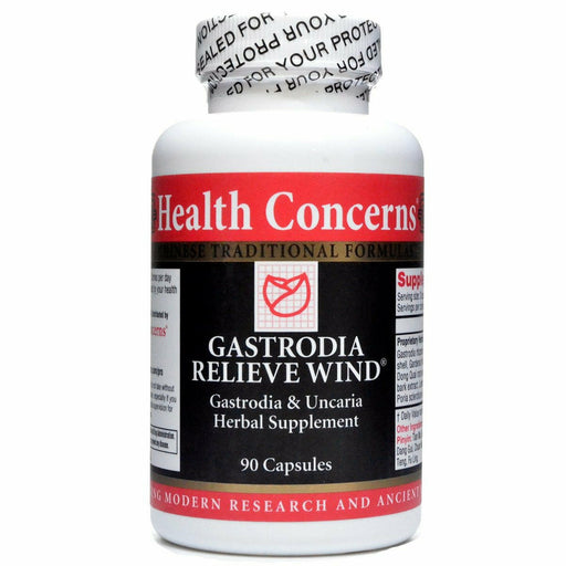 Health Concerns Gastrodia Relieve Wind, 90 capsules, front of bottle