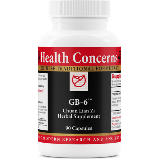 Health Concerns GB-6, 90 capsules, front of bottle