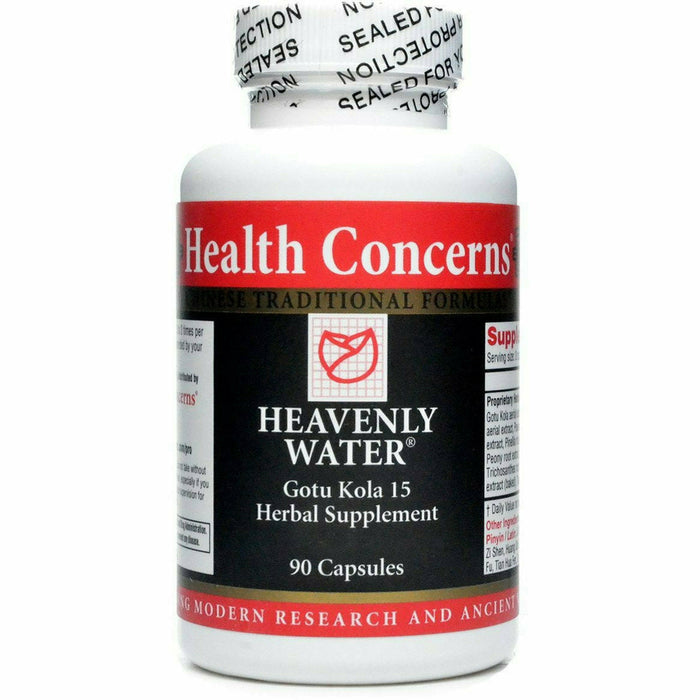 Health Concerns Heavenly Water, 90 capsules, front of bottle