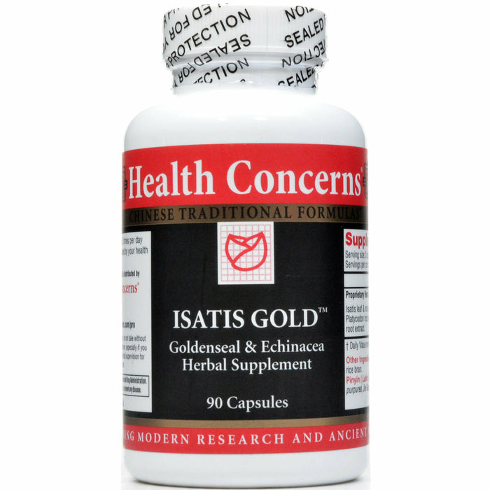 Health Concerns Isatis Gold, 90 capsules, front of bottle