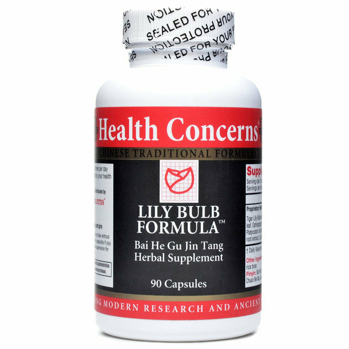 Health Concerns Lily Bulb, 90 capsules, front of bottle