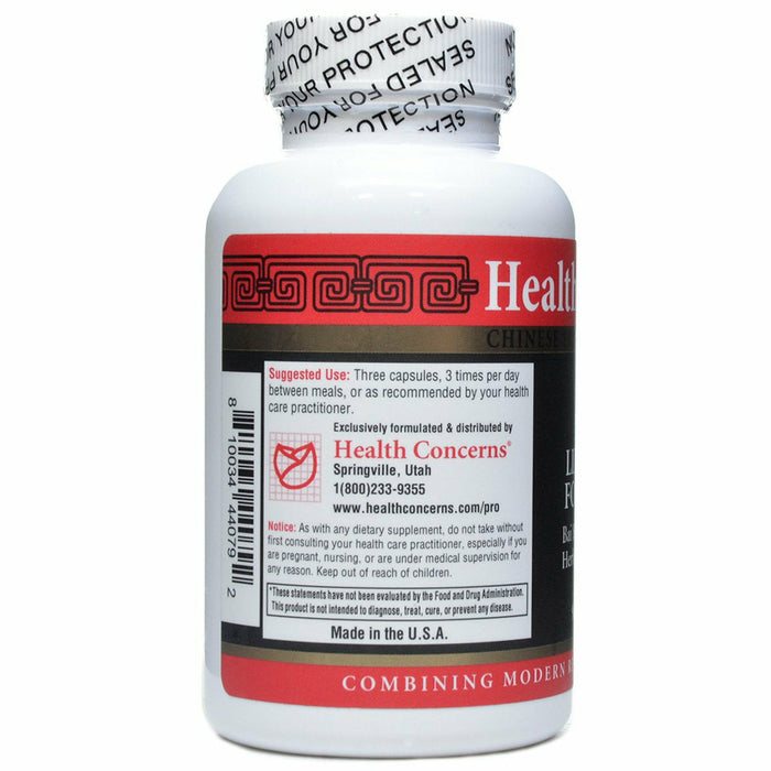 Health Concerns Lily Bulb 90 capsules suggested use label