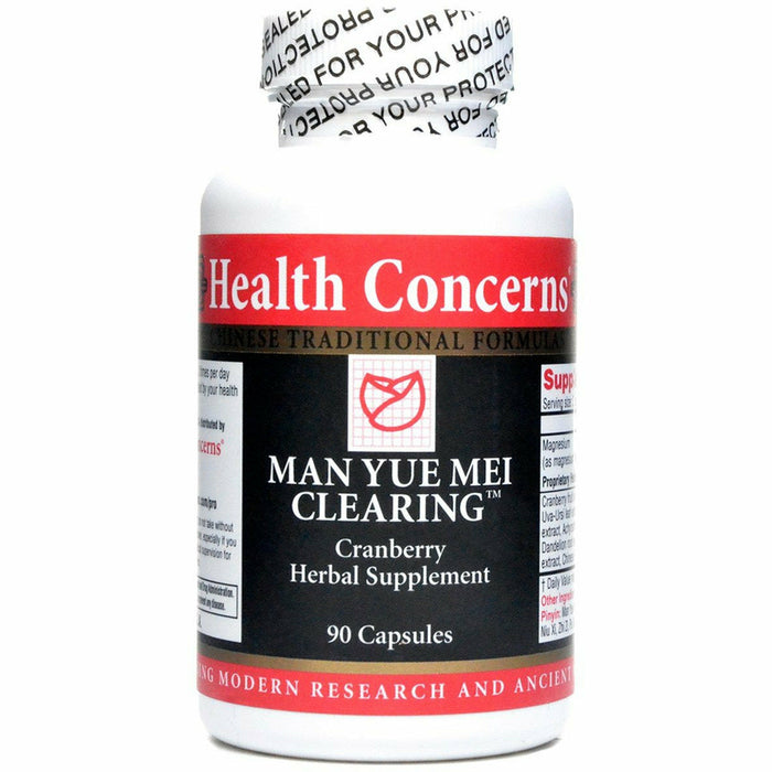 Health Concerns Man Yue Mei Clearing, 90 capsules, front of bottle