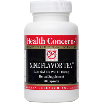 Health Concerns Nine Flavor Tea, 90 capsules, front of bottle