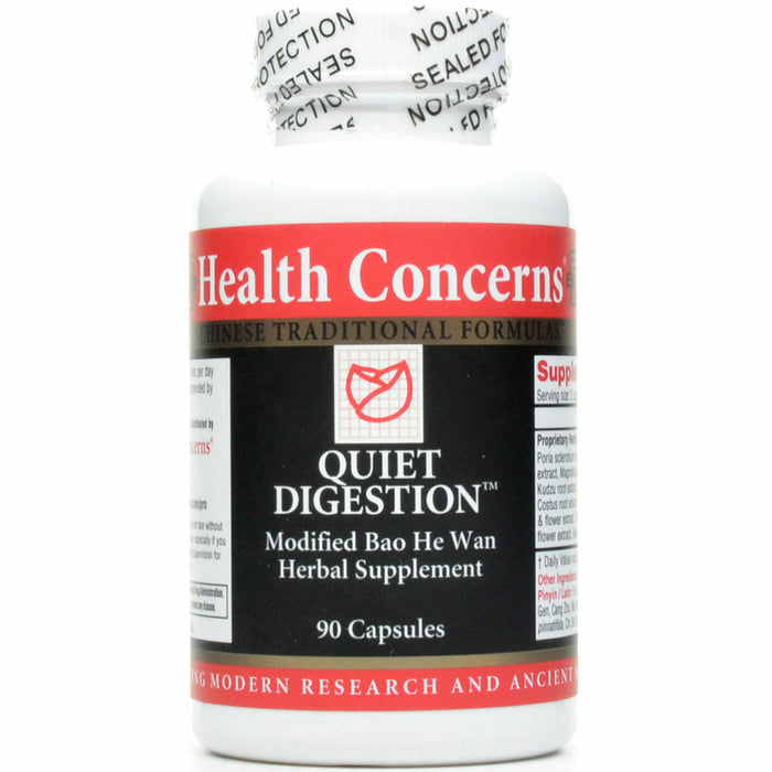 Health Concerns Quiet Digestion, 90 capsules, front of bottle
