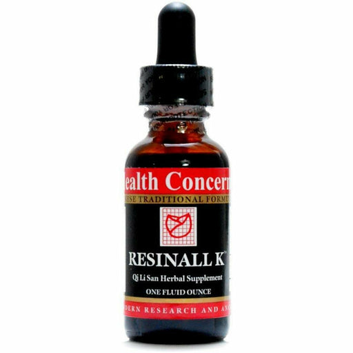 Health Concerns Resinall K, 1 oz, front of dropper bottle