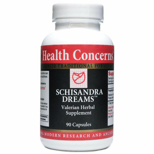 Health Concerns Schisandra Dreams, 90 capsules, front of bottle