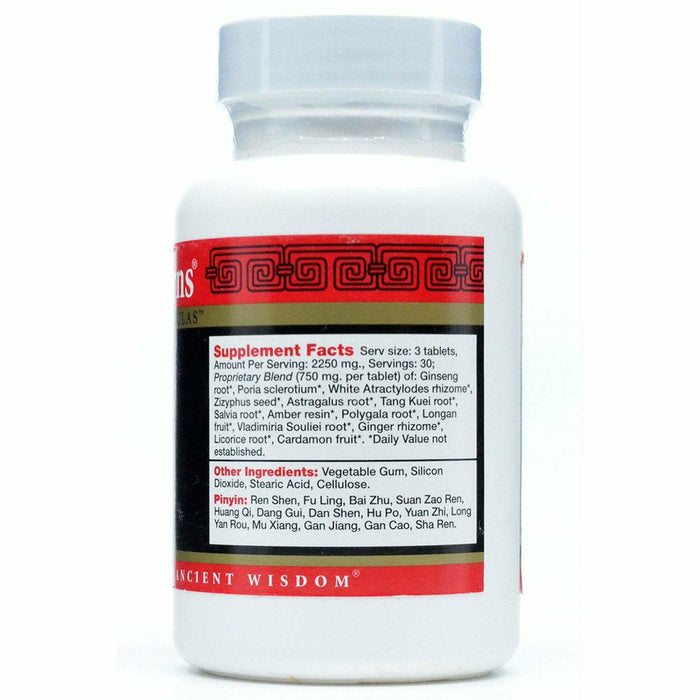 Health Concerns Shen-Gem 90 tablets supplement facts label