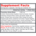 Health Concerns Shu Gan 90 capsules supplement facts label