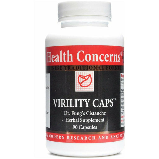 Health Concerns Virility Caps, 90 capsules, front of bottle