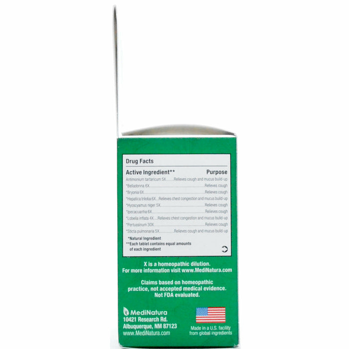 Mucus Relief 100 tablets by Heel/BHI, Drug Facts label