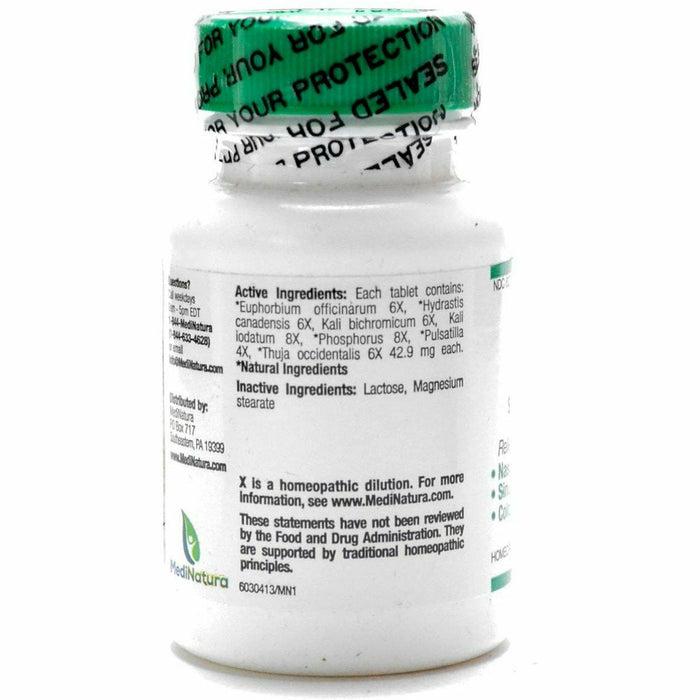 Sinus 100 tablets by Heel/BHI, product label