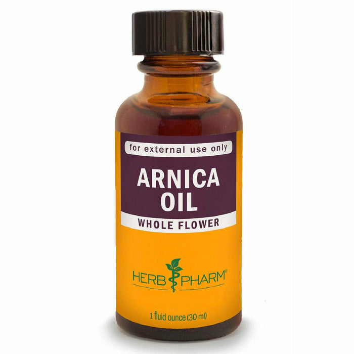 Herb Pharm Arnica Oil, 1 fl oz, front of dropper bottle