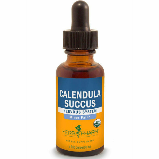 Herb Pharm Calendula Succus, 1 fl oz, front of dropper bottle