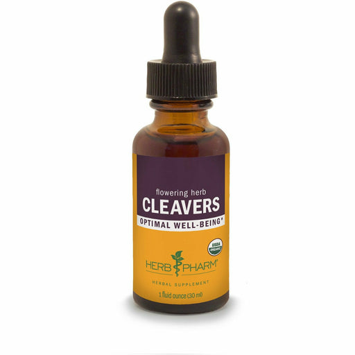 Herb Pharm Cleavers, 1 fl oz, front of dropper bottle