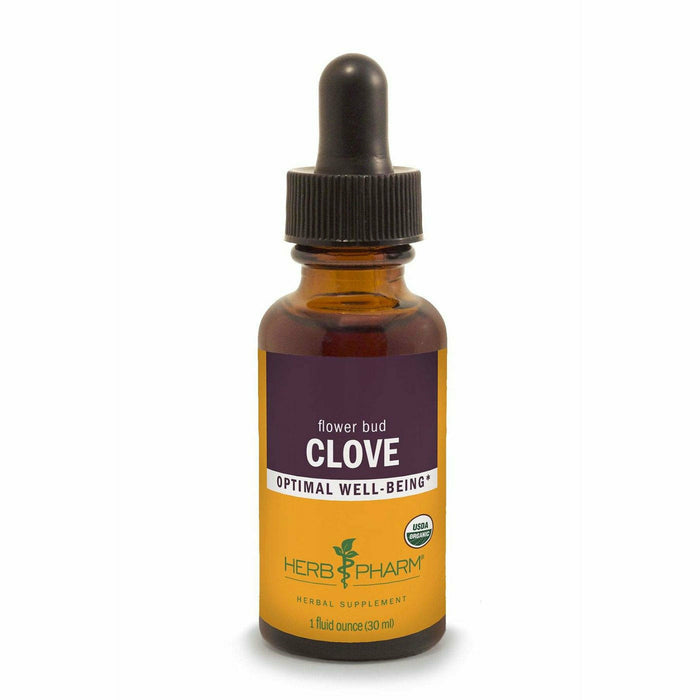 Herb Pharm Clove, 1 fl oz, front of dropper bottle