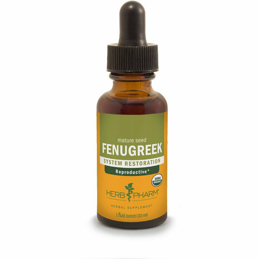 Herb Pharm Fenugreek, 1 fl oz, front of dropper bottle