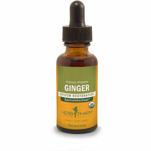Herb Pharm Ginger, 1 fl oz, front of dropper bottle