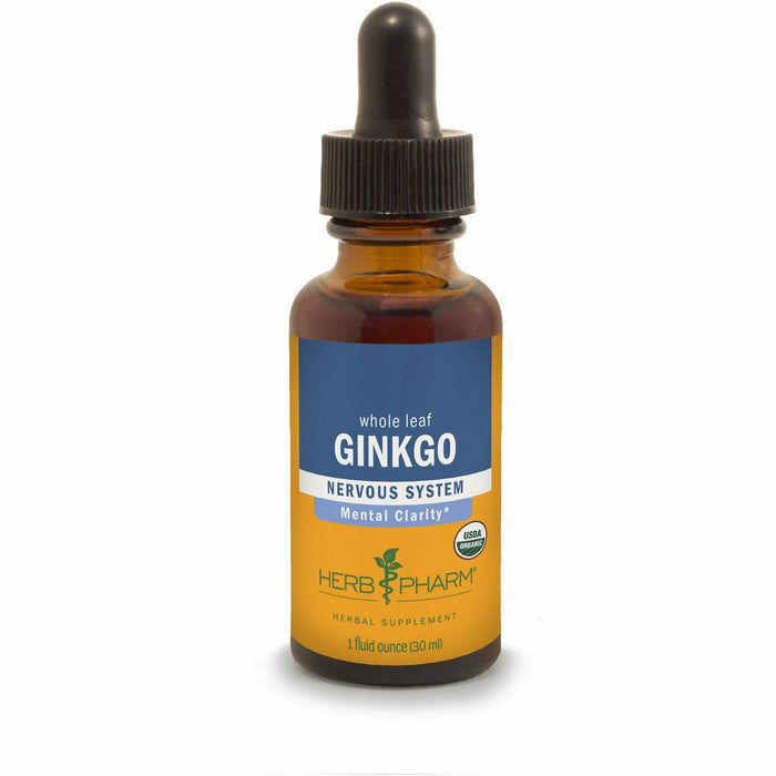 Herb Pharm Ginkgo, 1 fl oz, front of dropper bottle