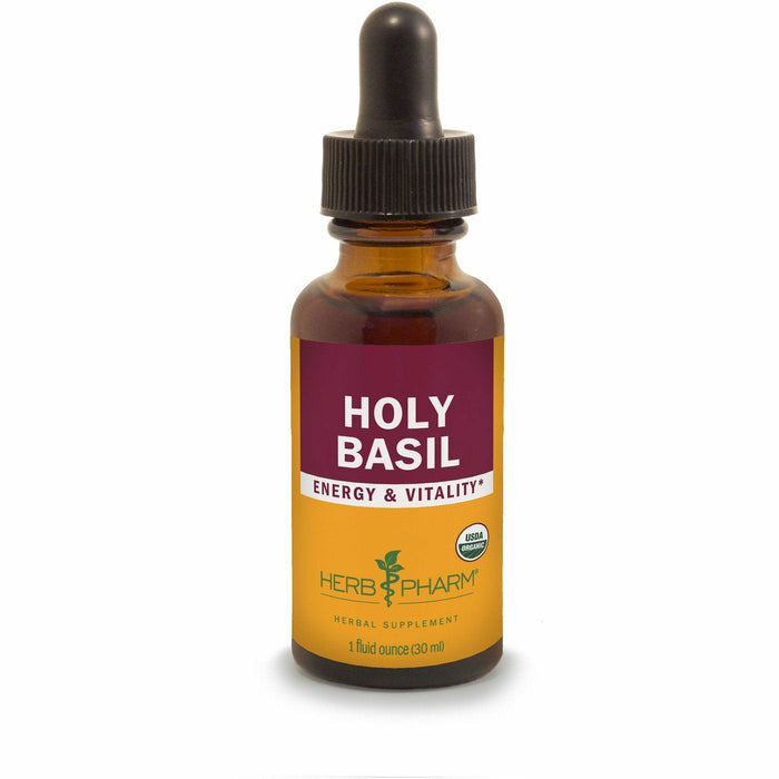 Herb Pharm Holy Basil, 1 fl oz, front of dropper bottle